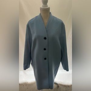 Long trench style h&m coat - baby blue color